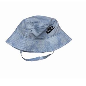 Nike Toddler Boy Sun Hat UPF 40+ Blue With Logo Bucket Hat Blue